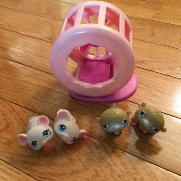 littlest pet shop Other - Littlest pet shop hamsters and mice with wheel littlest pet shop Other - Littlest pet shop hamsters and mice with wheel